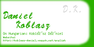 daniel koblasz business card